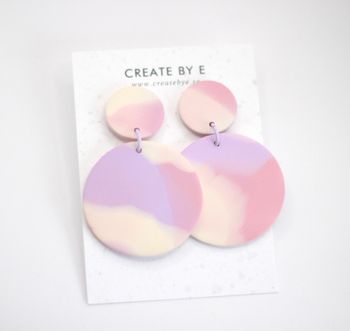 Matta cirklar (lila/rosa)