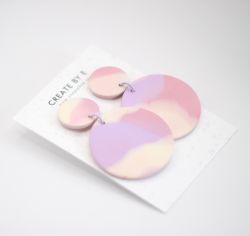 Matta cirklar (lila/rosa)