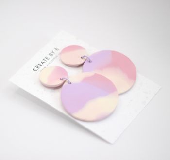 Matta cirklar (lila/rosa)