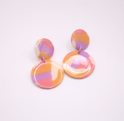 Glossy circle (rosa/lila/orange)