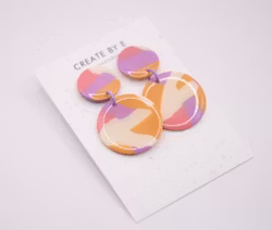 Glossy circle (rosa/lila/orange)