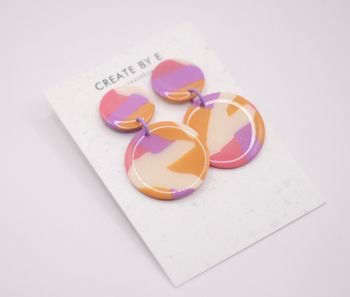 Glossy circle (rosa/lila/orange)