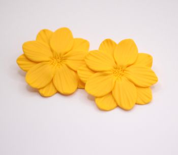 Blommor studs (gul)