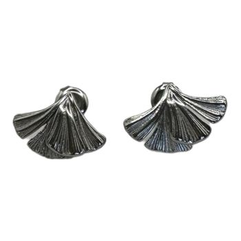 Ginkgo studs (silver/guld)