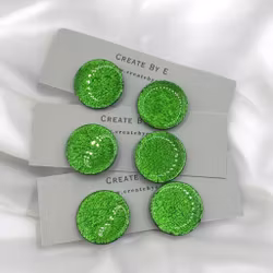 Glossy studs (grön metallic)