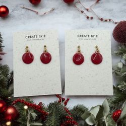 Julgranskulor (röd/gloss)