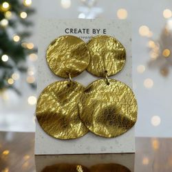 Skrynkliga cirklar (guld)