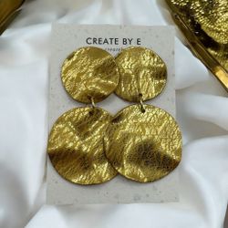 Skrynkliga cirklar (guld)