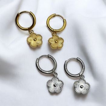 Hoops blommor (silver/guld)