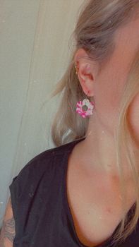 Blommor på ring (flera färgval)
