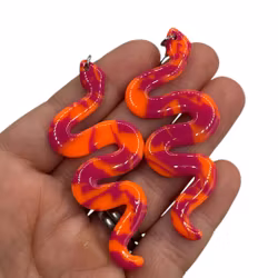 Glossiga ormar (rosa/orange)