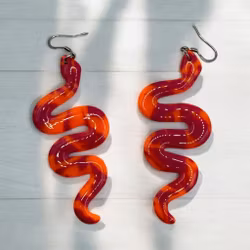 Glossiga ormar (rosa/orange)