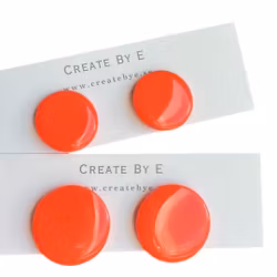 Glossy studs (poppig orange)