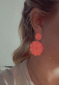 Blommor (peach)