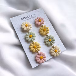 Blommor på rad (flera färger)