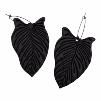 Mattsvarta löv på ring