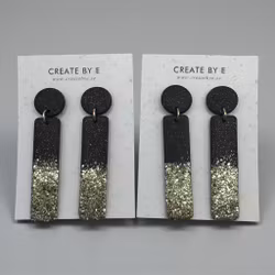 Stav (mattsvart/guldglitter)