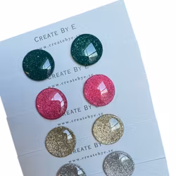 Glossy studs (flera färgval) 1,5cm