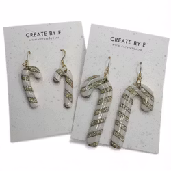 Polka (glossig/vit/guldglitter)