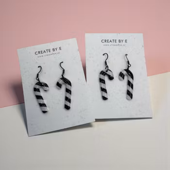 Polka (svart/vit/gloss)