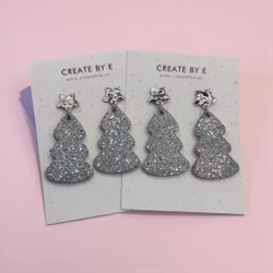 Glittriga granar (silver)