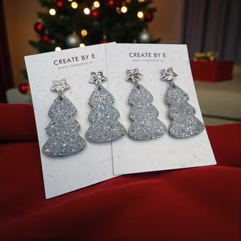 Glittriga granar (silver)