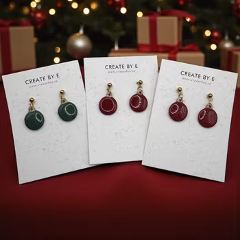 Glossiga julkulor (flera färgval) hänge