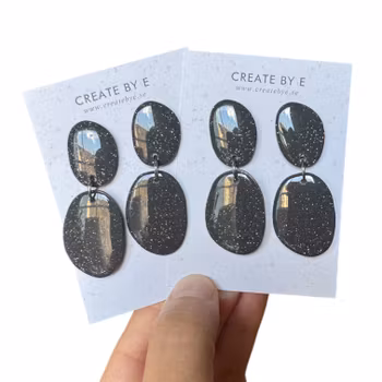 Glossy stone (grå/glitter)