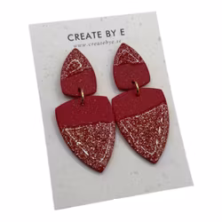 Triangle röd/glitter gloss