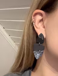 Triangle gloss (grön/glitter)