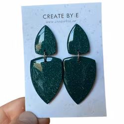 Triangle gloss (grön/glitter)