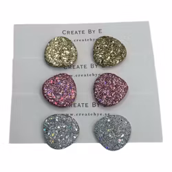 Uneven studs glitter (flera färgval)