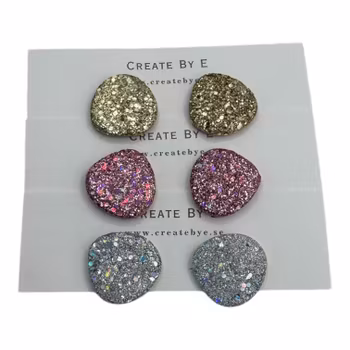 Uneven studs glitter (flera färgval)