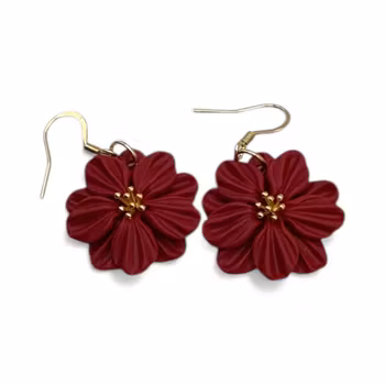 Små blommor på krok (flera färgval) guld i mitten