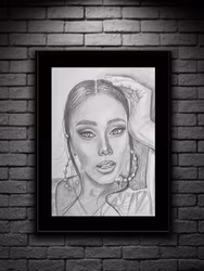 LA PERLA LADY 40x50cm drawing