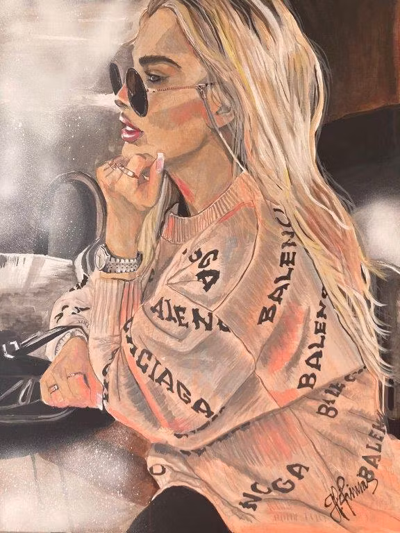 IDA 70x100cm acrylic canvas