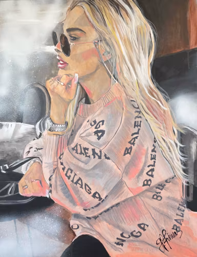 IDA 70x100cm acrylic canvas
