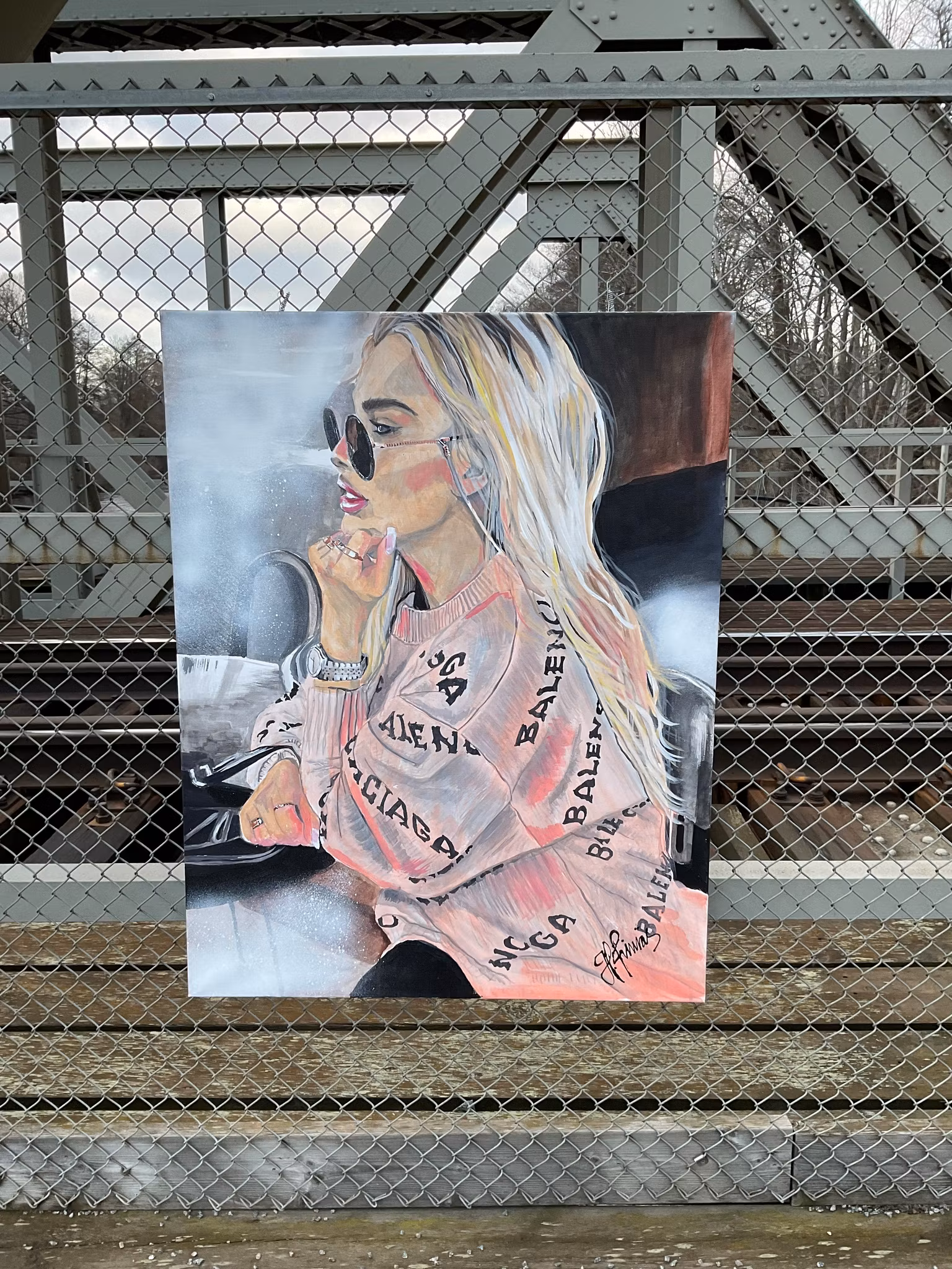 IDA 70x100cm acrylic canvas