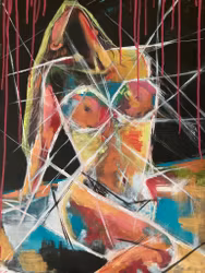 DESIRE  55x75cm acrylic canvas