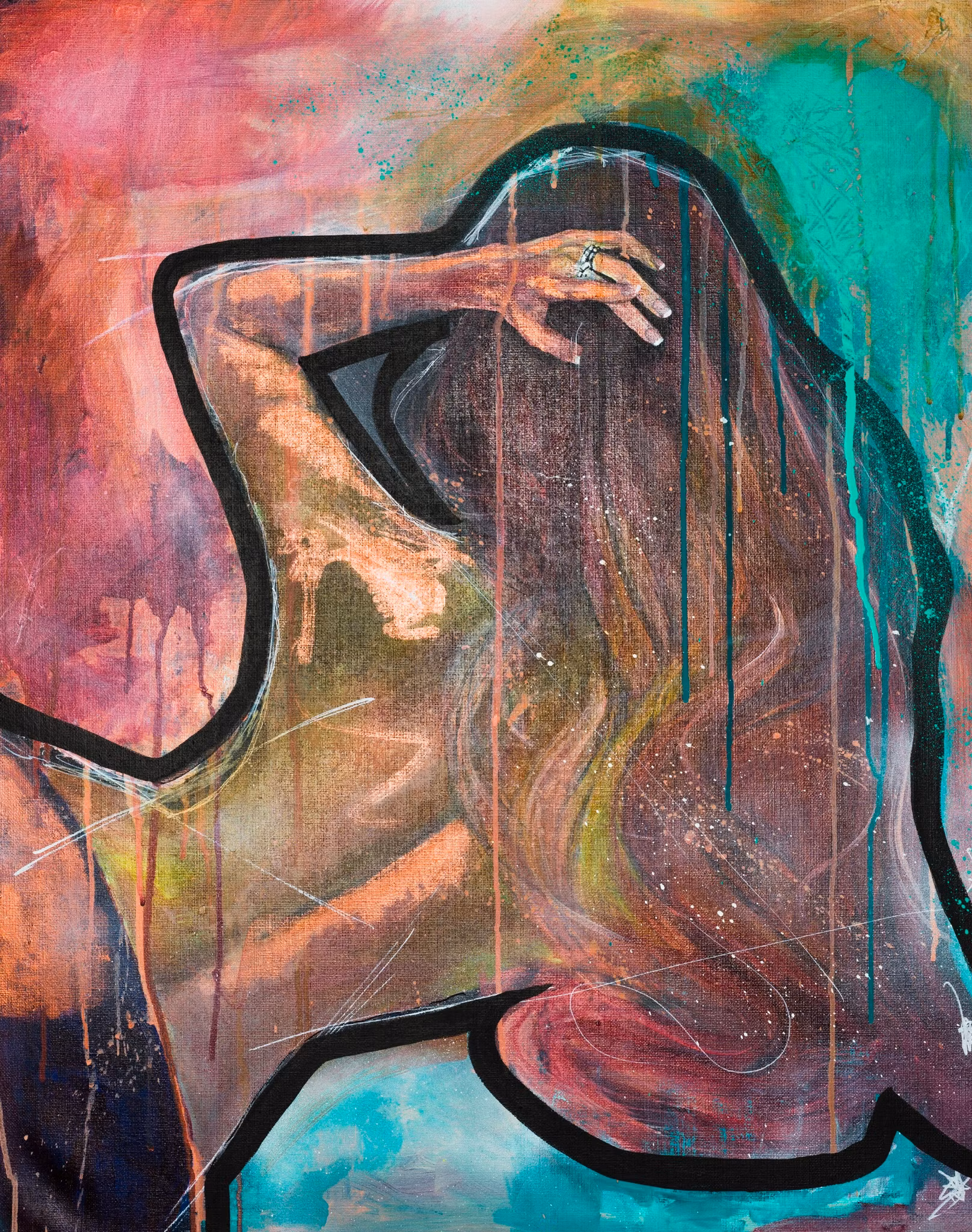 CHANGE 60x75cm acrylic canvas