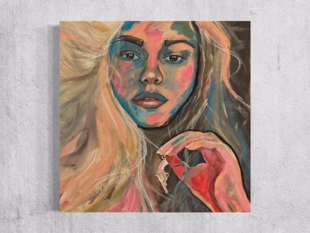 SAD BUT PROUD 70x75 acrylic canvas
