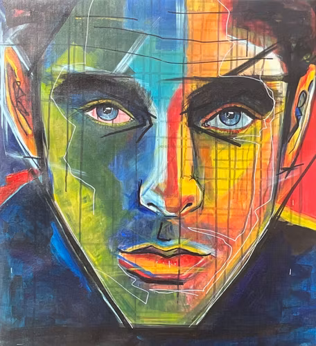 WAYLON 68x75 acrylic canvas
