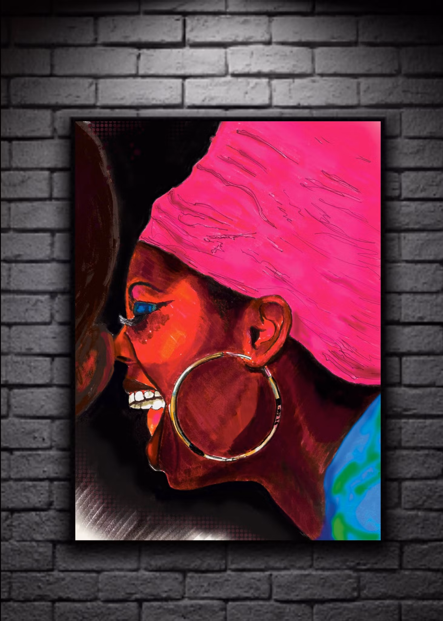 HAPPY BY YOUR SIDE art print 50x70cm