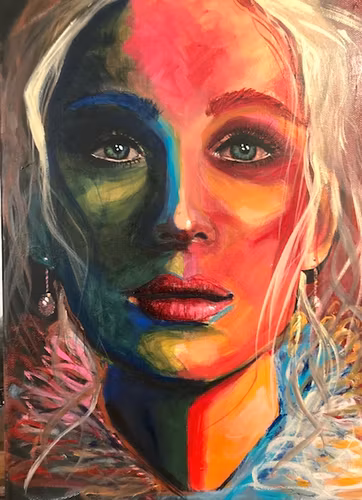 I AM- Acrylic canvas 30x40cm