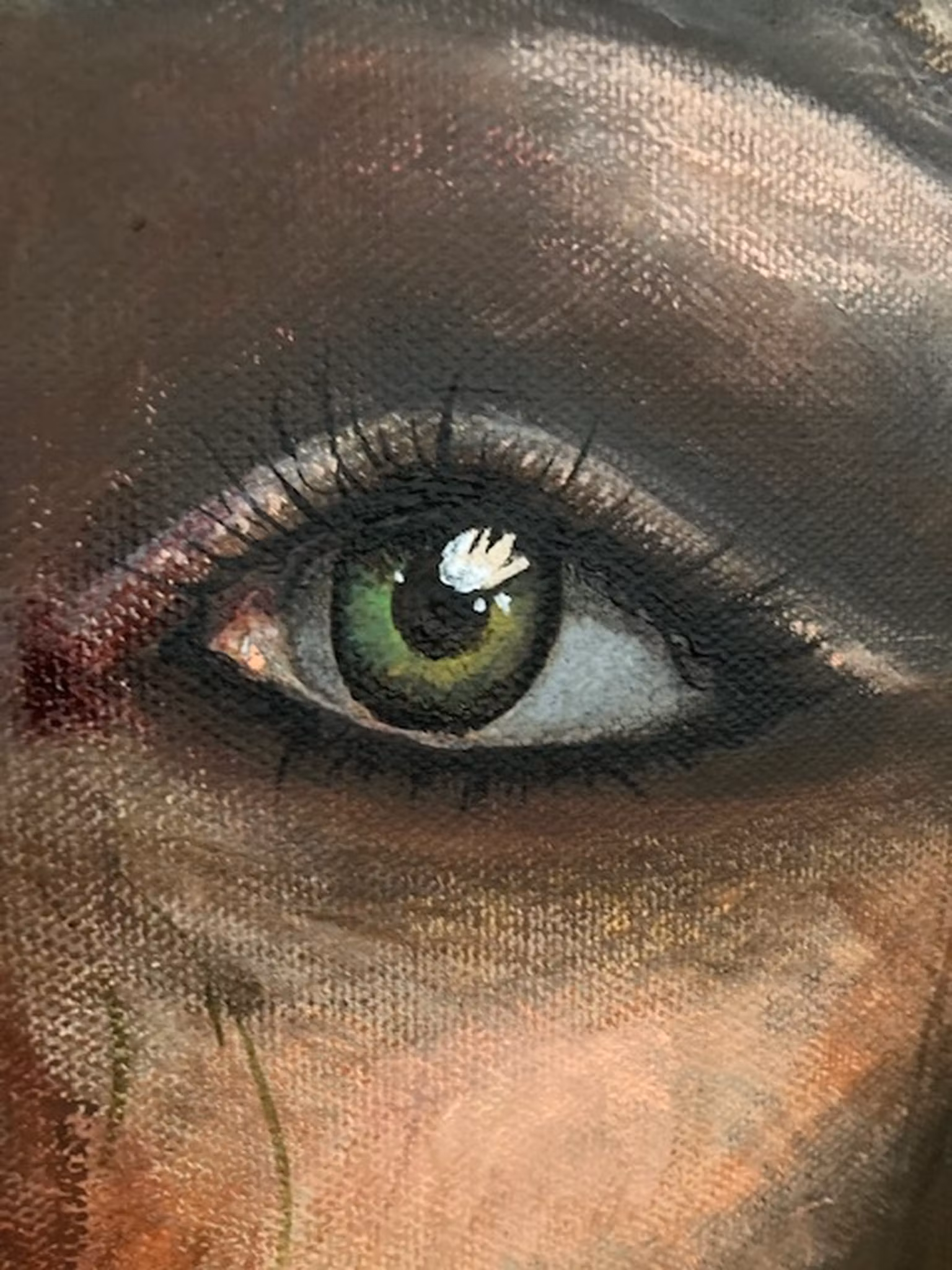HIDING BEHIND acrylic 50x70cm