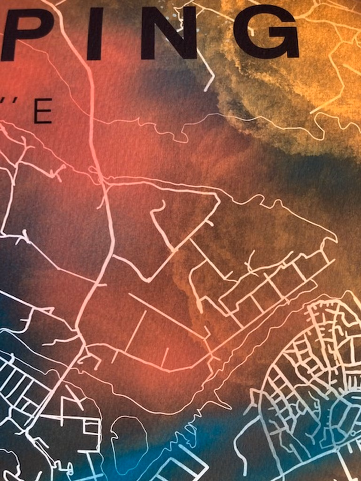 NORRKÖPING strykjärnet digital art print 50x70cm