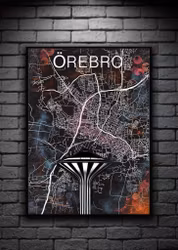 ÖREBRO svampen digital art print 50x70cm