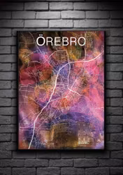 ÖREBRO slottet digital art print 50x70cm