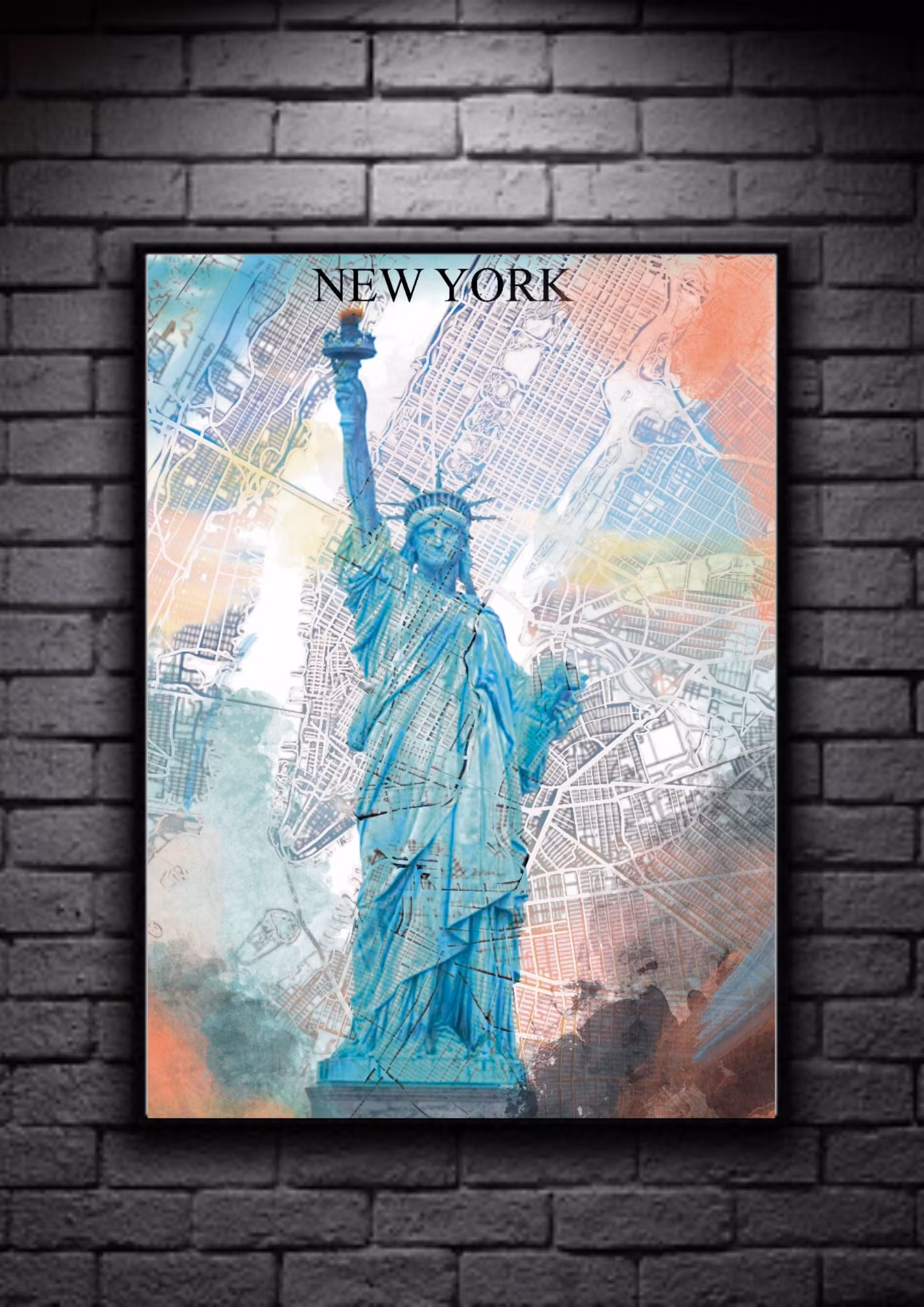 NEW YORK digital art print 50x70cm color