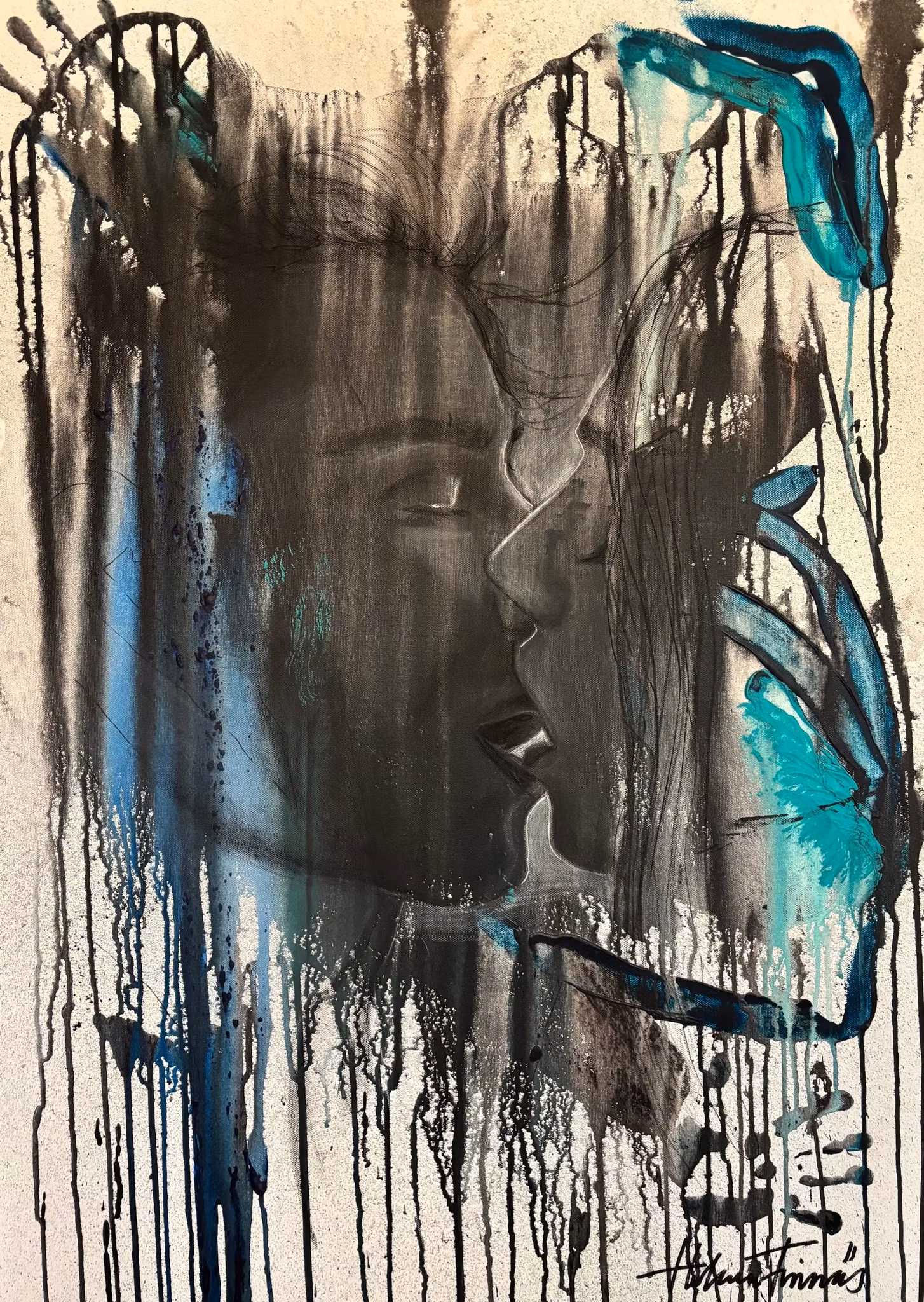 LOVE ME NOW-Acrylic canvas 70x100cm